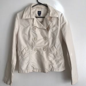 GAP versatile double breasted jacket in cream